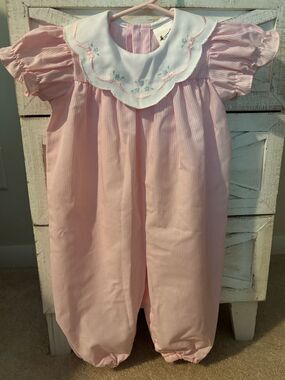 VINTAGE BABY TOGS GIRLS ROMPER